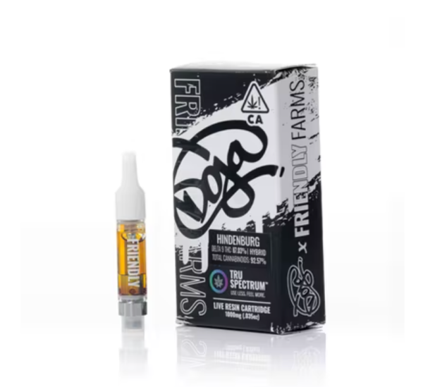 Friendly Farms X Doja Pak | Hindenburg Live Resin Cartridge