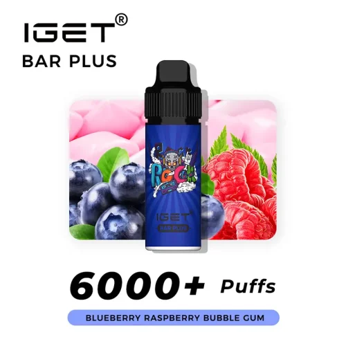 blueberry-raspberry-bubble-gum-iget-bar-plus-kit.webp Blueberry Raspberry Bubble Gum – IGET Bar Plus 6000 Puffs