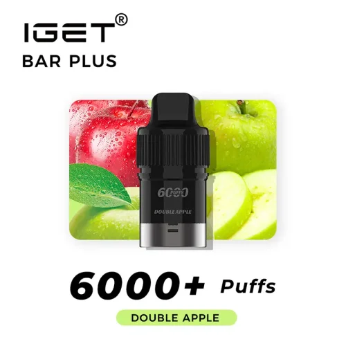 double-apple-iget-bar-plus-pod.webp Double Apple – IGET Bar Plus Pod 6000 Puffs