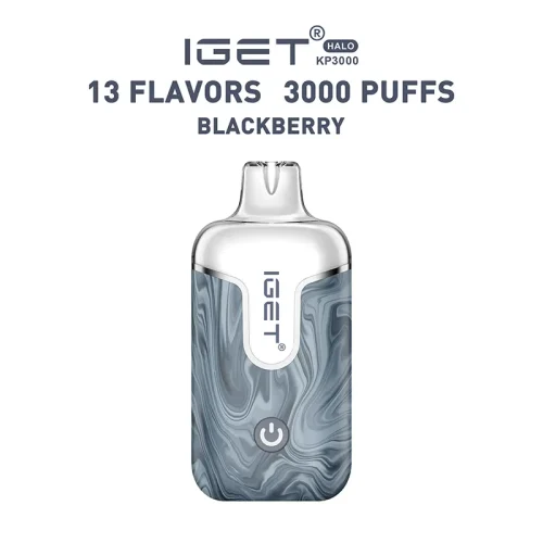 iget-halo-kit-blackberry.webp Blackberry – IGET Halo Vape Kit 3000 Puffs
