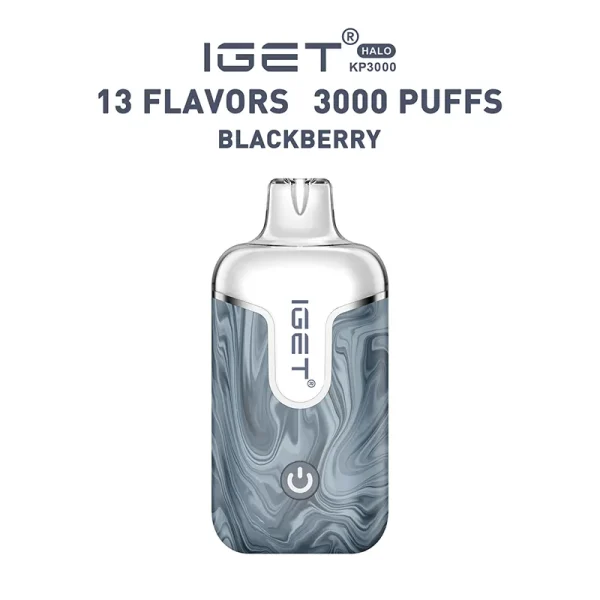 iget-halo-kit-blackberry.webp Blackberry – IGET Halo Vape Kit 3000 Puffs