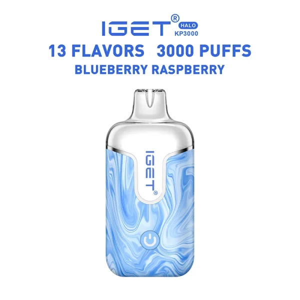 iget-halo-kit-blueberry-raspberry.webp Blueberry Raspberry – IGET Halo Vape Kit 3000 Puffs