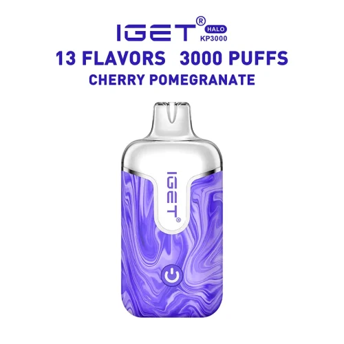 iget-halo-kit-cherry-pomegranate.webp Cherry Pomegranate – IGET Halo Vape Kit 3000 Puffs