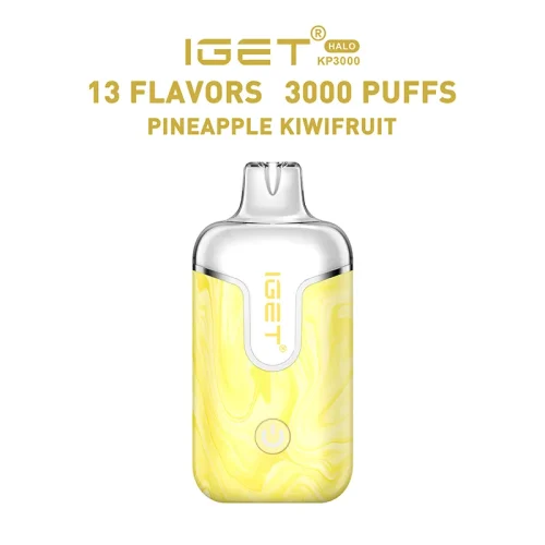 iget-halo-kit-pineapple-kiwifruit.webp Pineapple Kiwifruit – IGET Halo Vape Kit 3000 Puffs