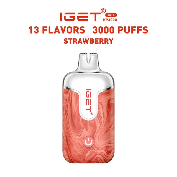 Strawberry – IGET Halo Vape Kit 3000 Puffs