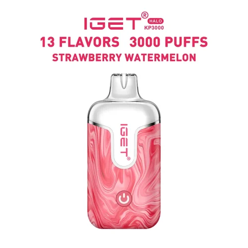 iget-halo-kit-strawberry-watermelon.webp Strawberry Watermelon – IGET Halo Vape Kit 3000 Puffs