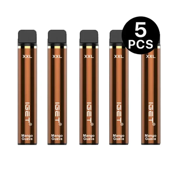 mango-guava-iget-xxl-bundles-5pcs.webp IGET XXL 1800 Puffs – Mango Guava*5