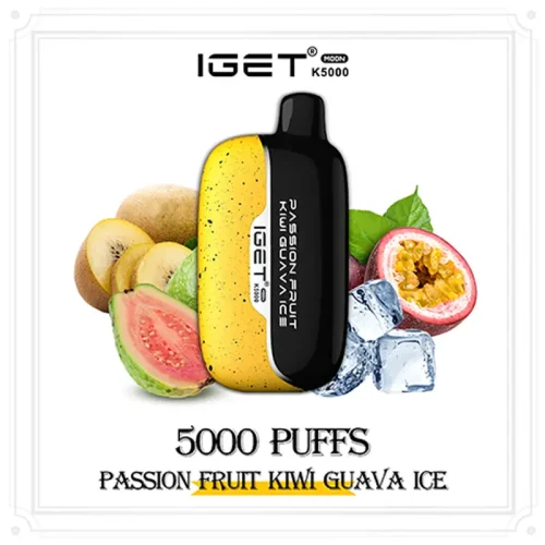passion-fruit-kiwi-guava-ice-iget-moon.webp Passion Fruit Kiwi Guava Ice – IGET Moon 5000 Puffs