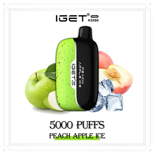 peach-apple-ice-iget-moon.webp Peach Apple Ice – IGET Moon 5000 Puffs