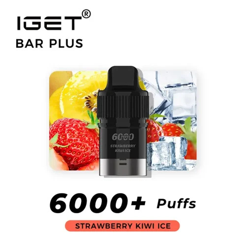 strawberry-kiwi-ice-iget-bar-plus-pod.webp Strawberry Kiwi Ice – IGET Bar Plus Pod 6000 Puffs